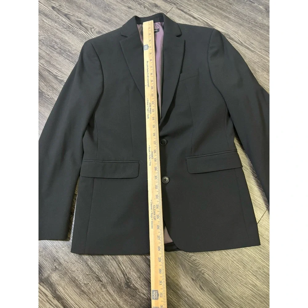 INC International Concepts Men Slim Fit Blazer Jacket Black Purple Lining Sz S⁠